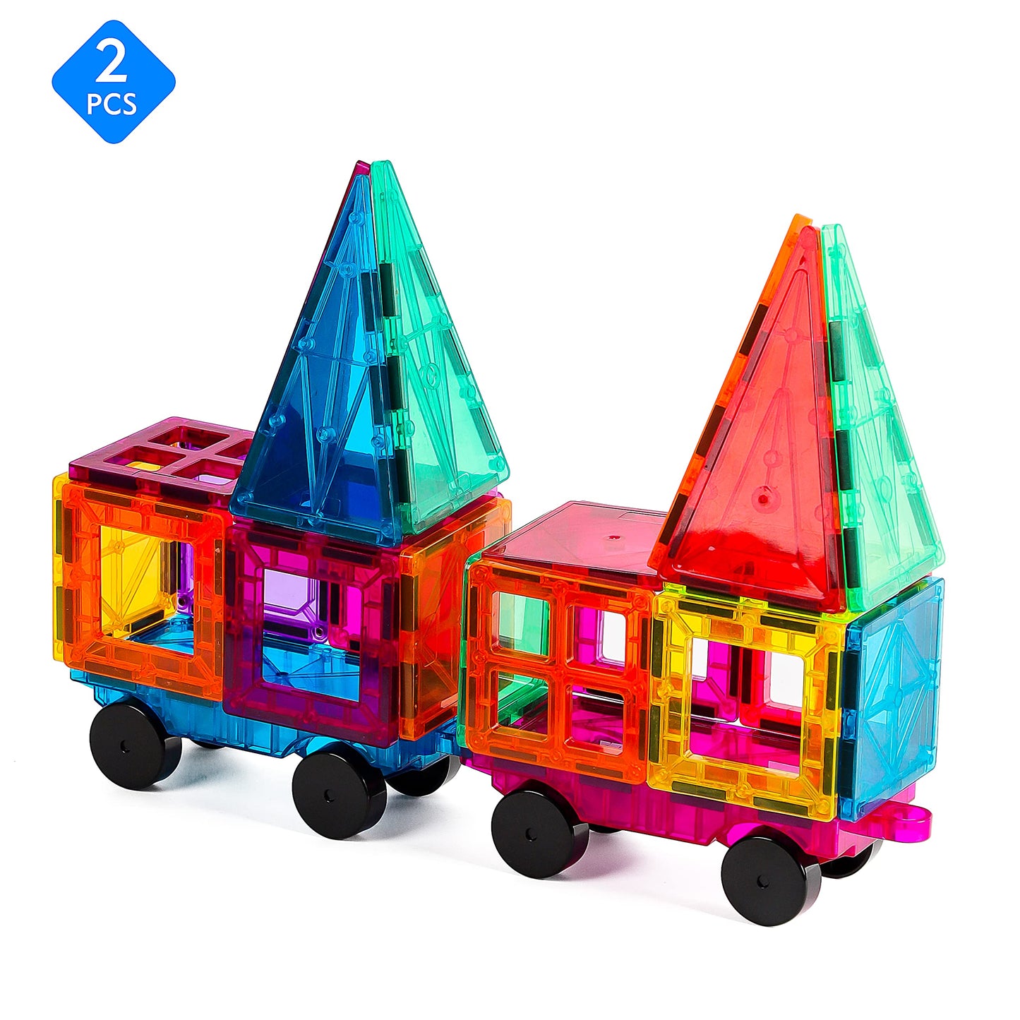 Magnetic Tiles Car Set Truck Kit Toys