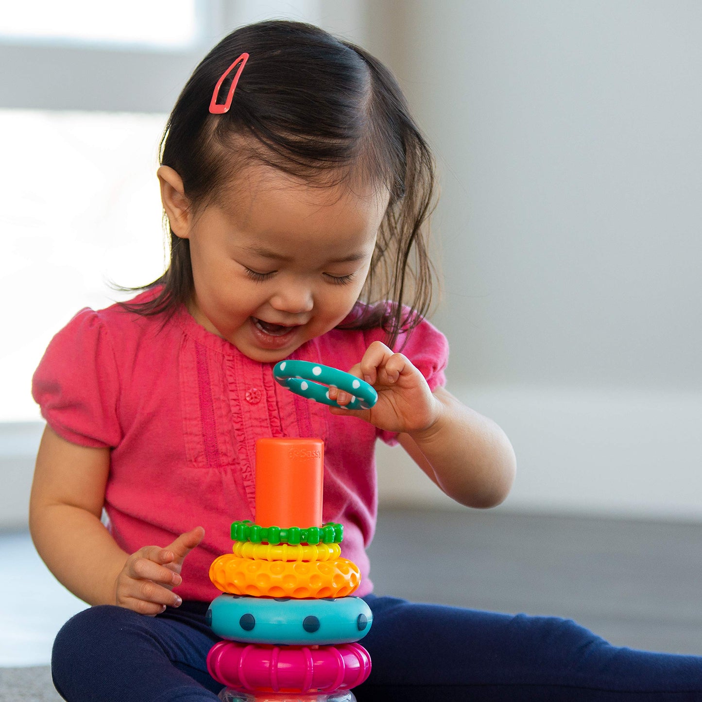 Sassy Stacks of Circles Stacking Ring Toys Set