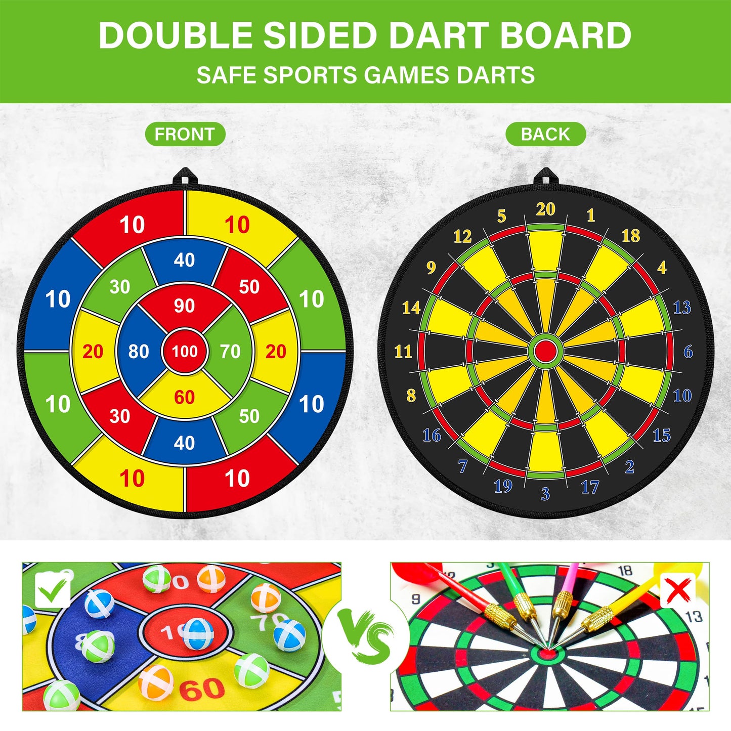 Large Dart Board for Kids
