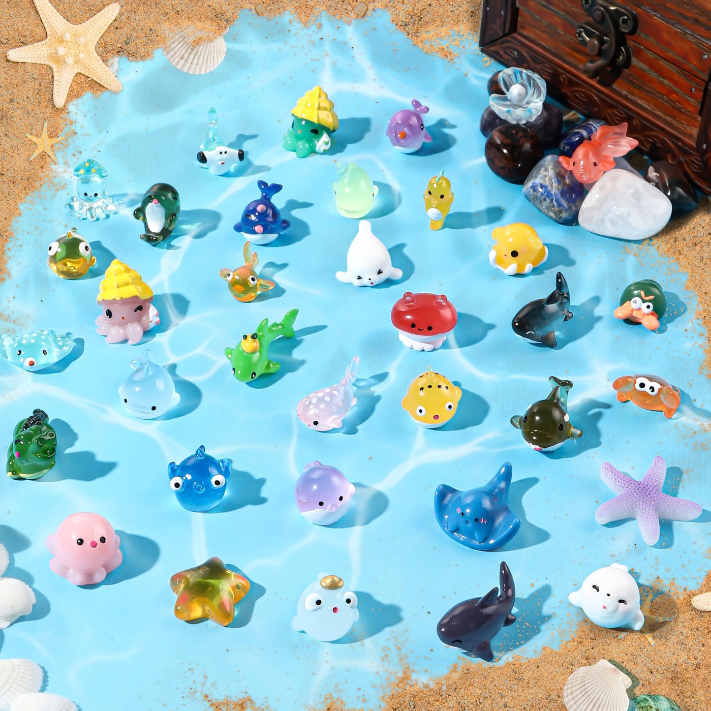 40pcs Mini Resin Animal 40 Styles