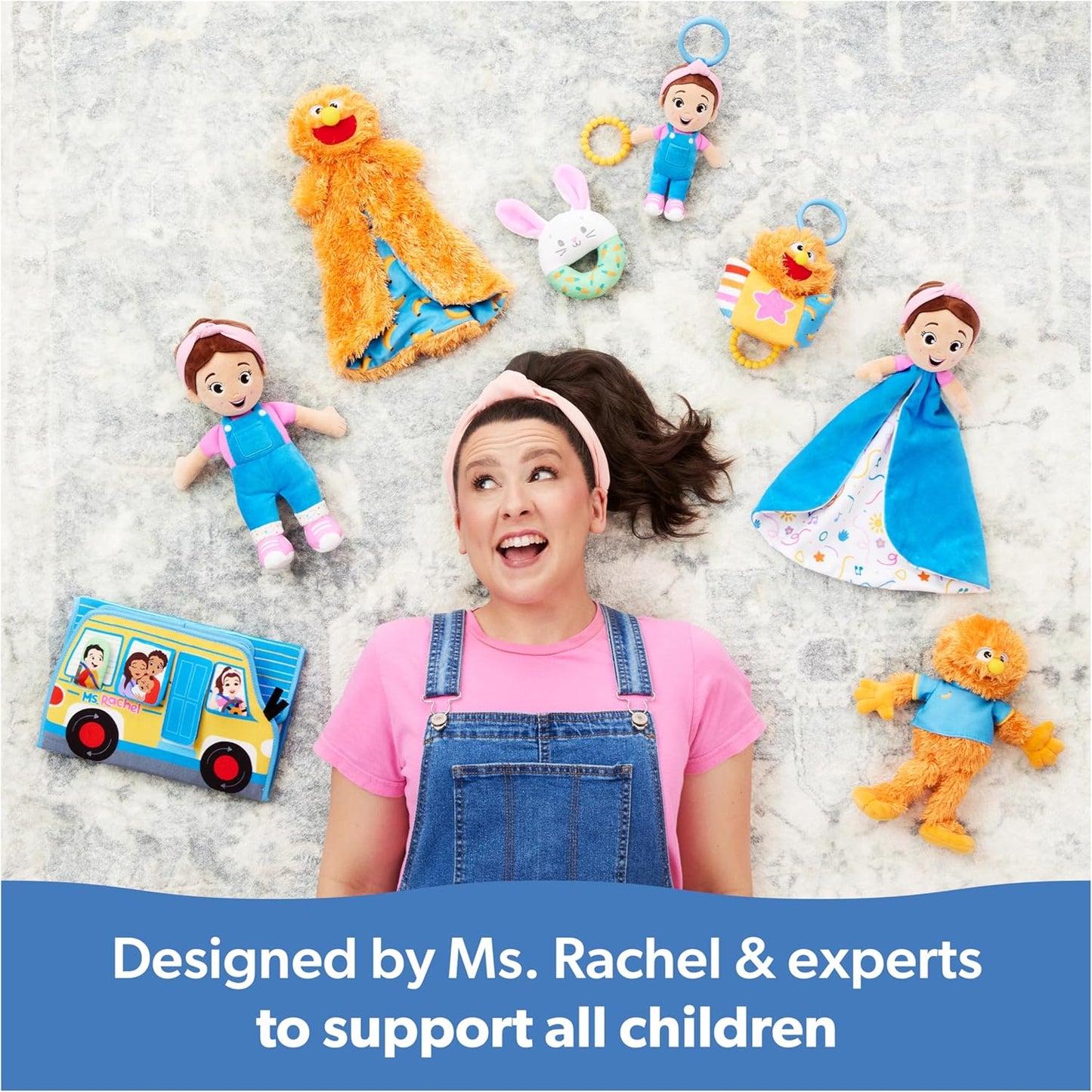 Ms. Rachel Potty Time with Bean, 11” Plush Teddy Bear with Play Toilet & Accessories, Toddler Toys for Girls & Boys for Ages 18 Months to 3+