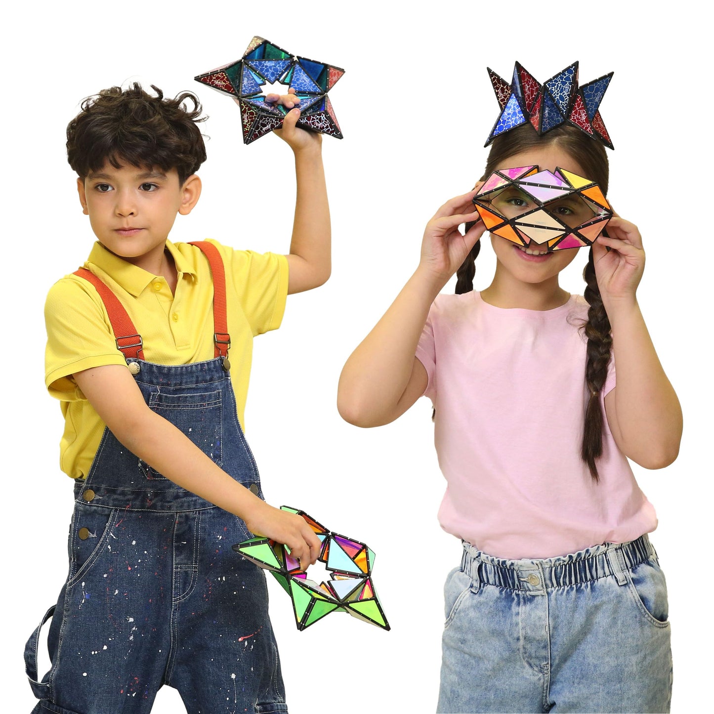Magnets, Glowing, Holographic Pyramid Puzzle Game