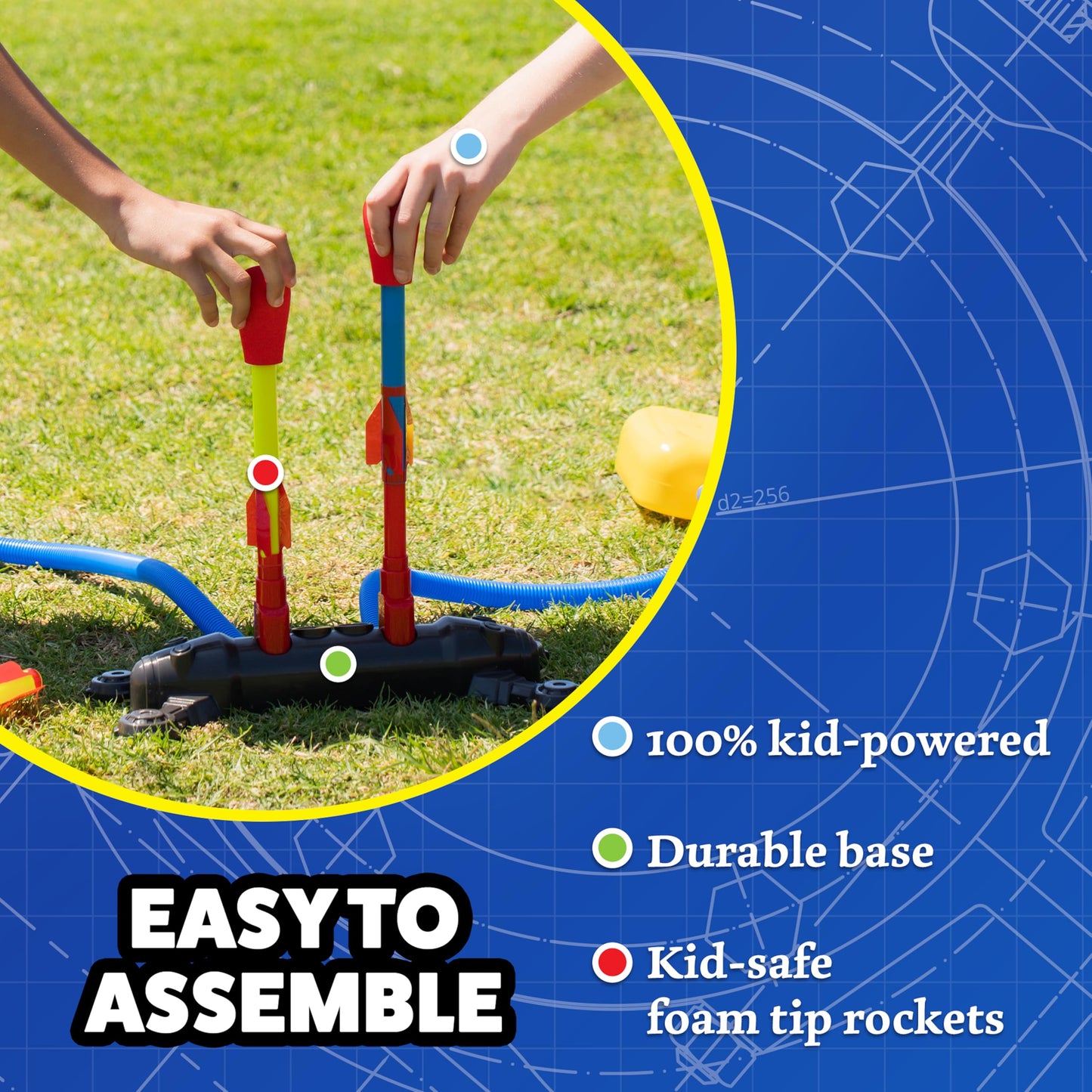 Stomp Dueling Rocket Launcher for Kids