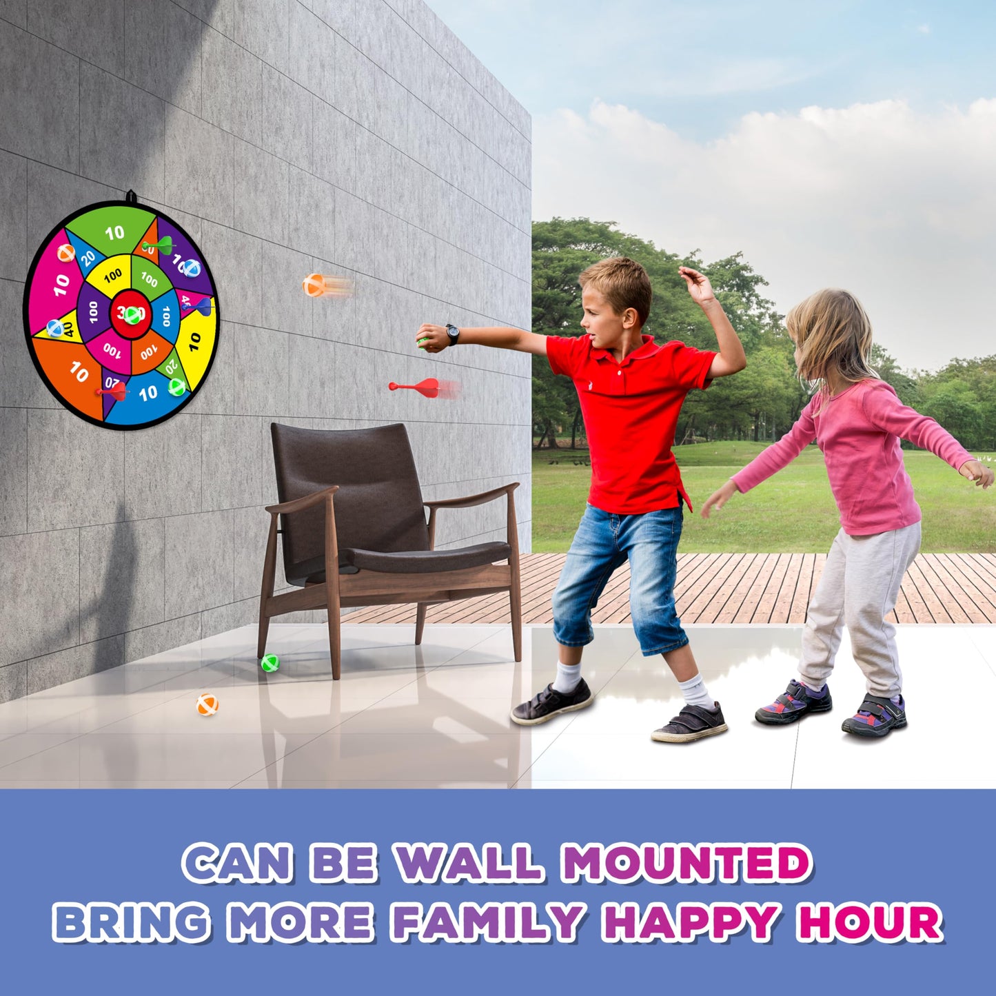 Large Dart Board for Kids