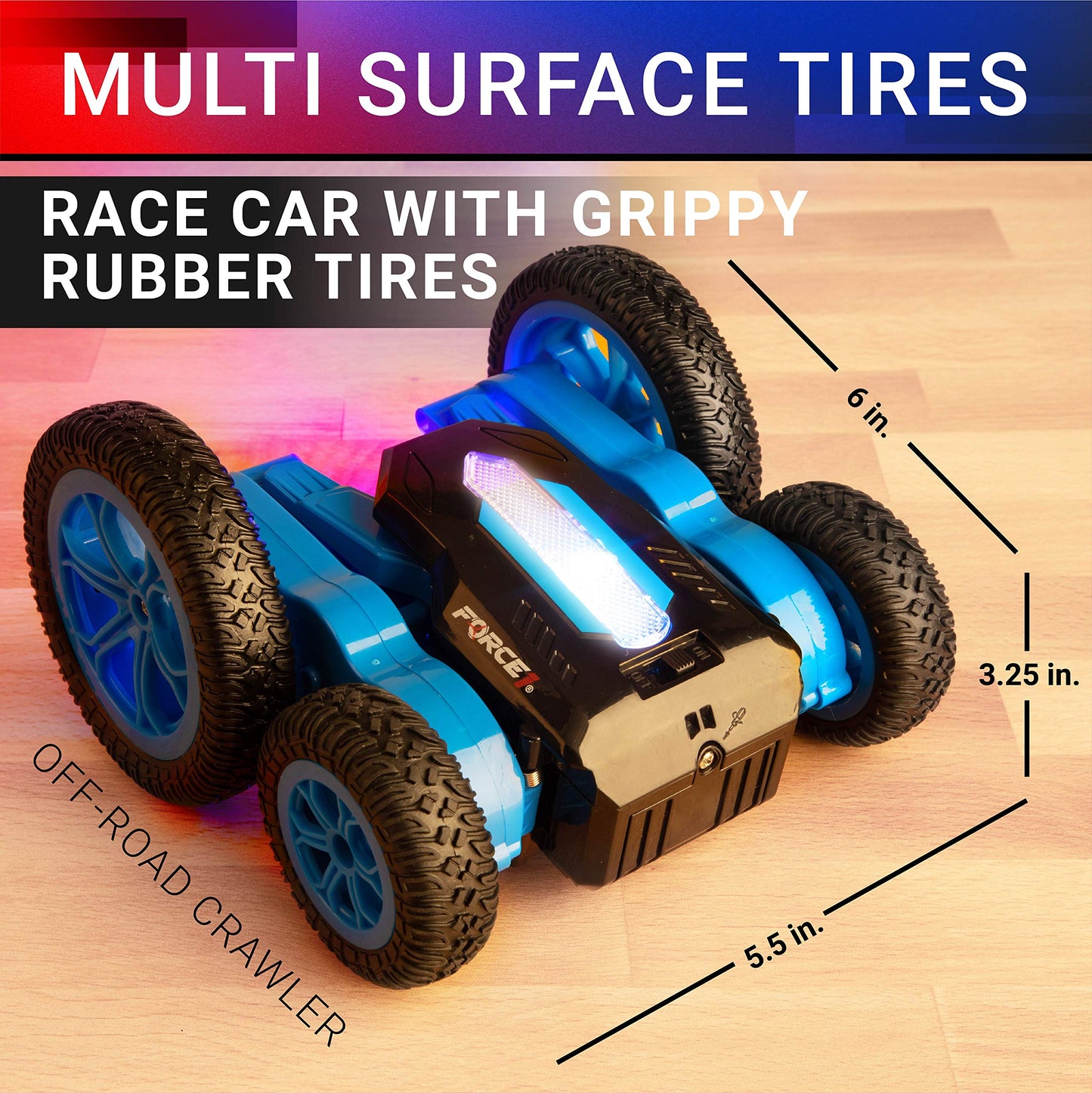 LED Remote Control RC Car for Kids