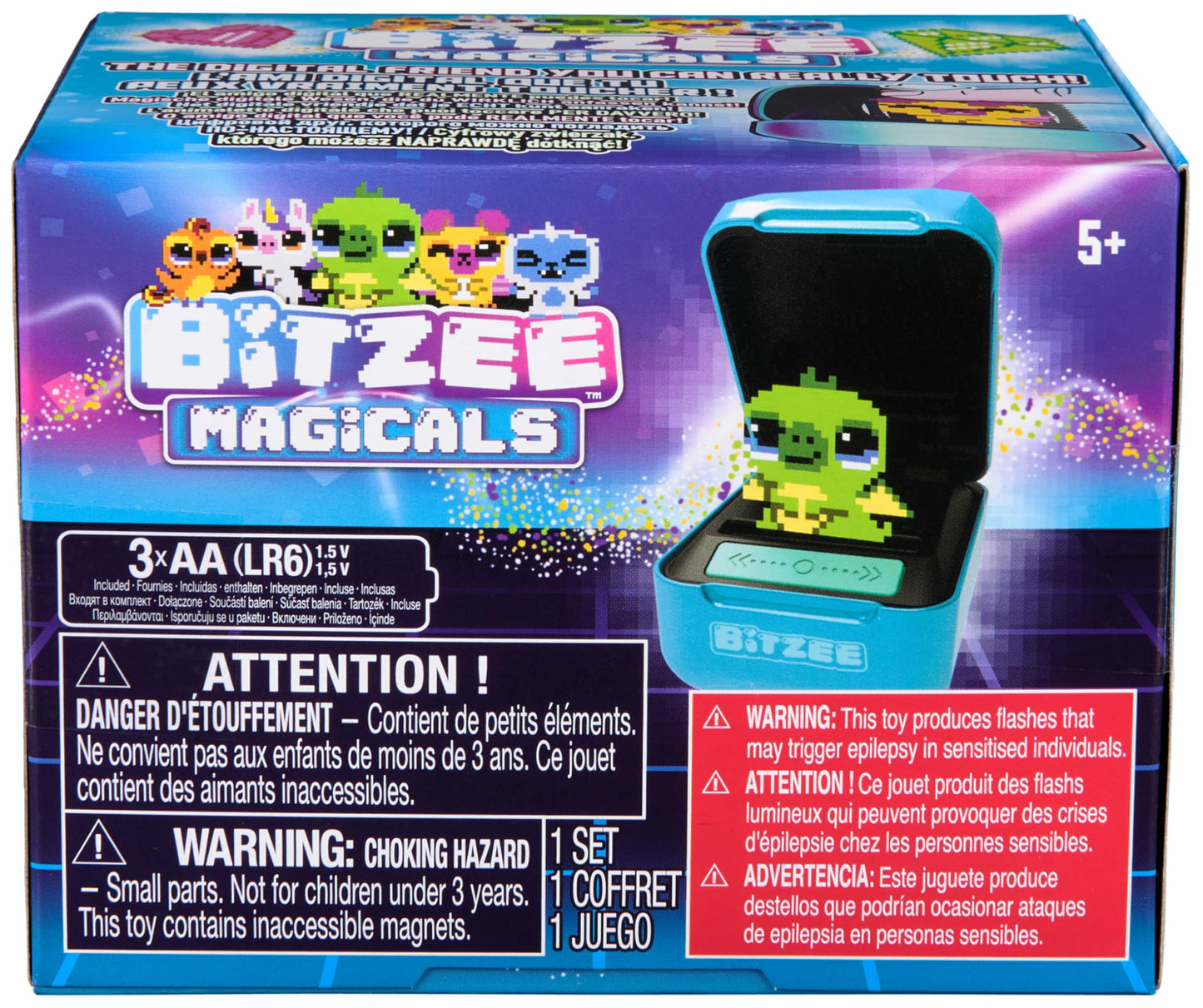 Magicals with 20 Interactive Characters Inside, Reacts to Touch, Digital Pet Kids Toys for Ages 5 and up