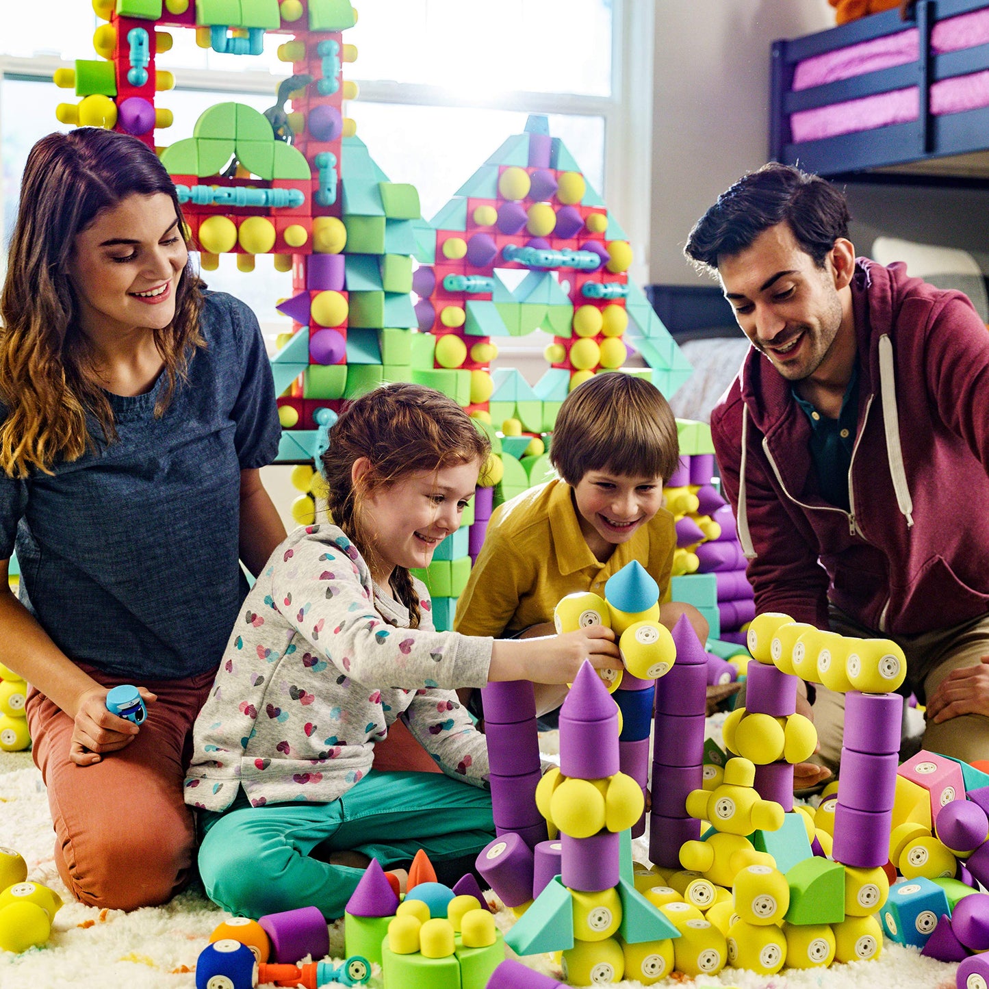 Magnetic Foam Bath Building Blocks