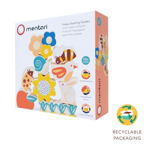 Happy Stacking Safari - 7pc Wooden Stacking Toy