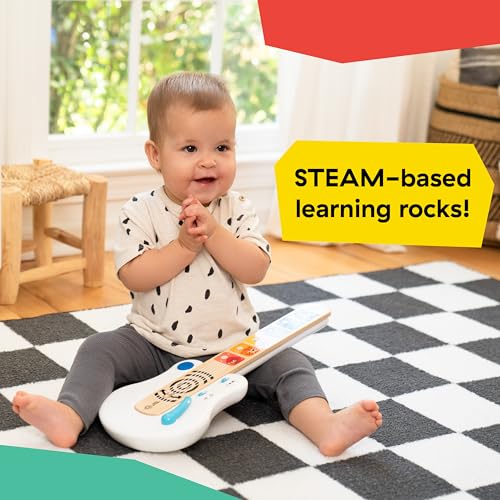 Baby Einstein and Hape Magic Touch Wooden Toy Piano, Montessori Musical Learning Toy for Babies and Toddlers 6mo+