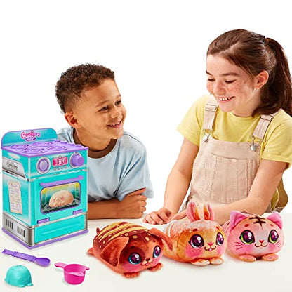 Cinnamon Treatz Oven – Interactive Bake & Reveal Oven Playset with Mystery Scented Plush (Cinnamon Pooch, Fondant Feline, or Strawberry Swirl), Mixing Tools, Dough, & Accessories, 5+