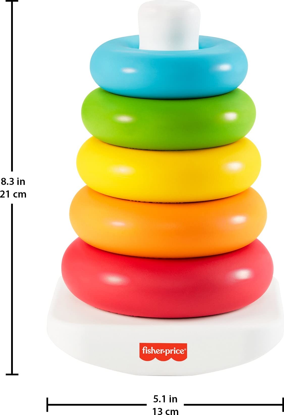 Fisher-Price Infant Toy Set, Baby’s First Blocks (10 Shapes) and Rock-a-Stack Ring Stacking Activity for Ages 6+ Months (Amazon Exclusive)