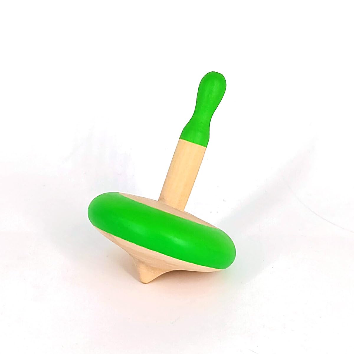 Shumee Spinning Tops for Kids 2 3 4 5+ Year Old, Set of 3 Wooden Montessori Toys, Improves Hand Eye Coordination, Great for Sensory Play, Eco-Friendly 100% Child Safe (Red/Blue/Yellow)