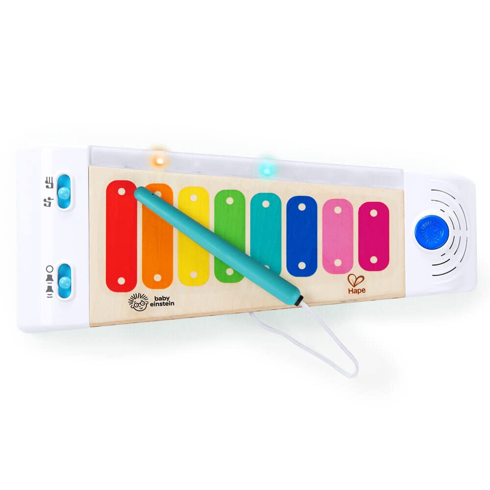 Baby Einstein and Hape Magic Touch Wooden Toy Piano, Montessori Musical Learning Toy for Babies and Toddlers 6mo+