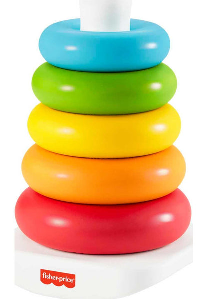 Fisher-Price Infant Toy Set, Baby’s First Blocks (10 Shapes) and Rock-a-Stack Ring Stacking Activity for Ages 6+ Months (Amazon Exclusive)