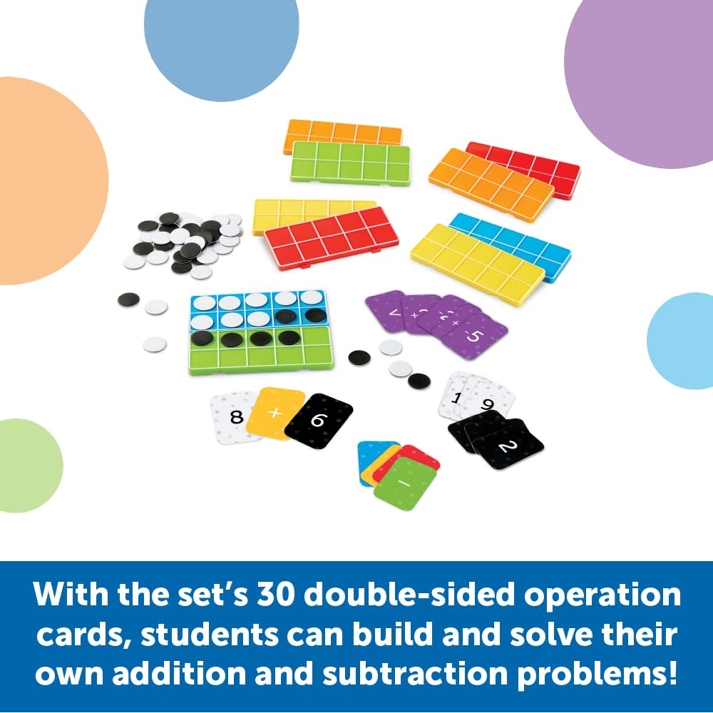 Learning Resources Connecting Ten-Frame Trays, 165 Pieces