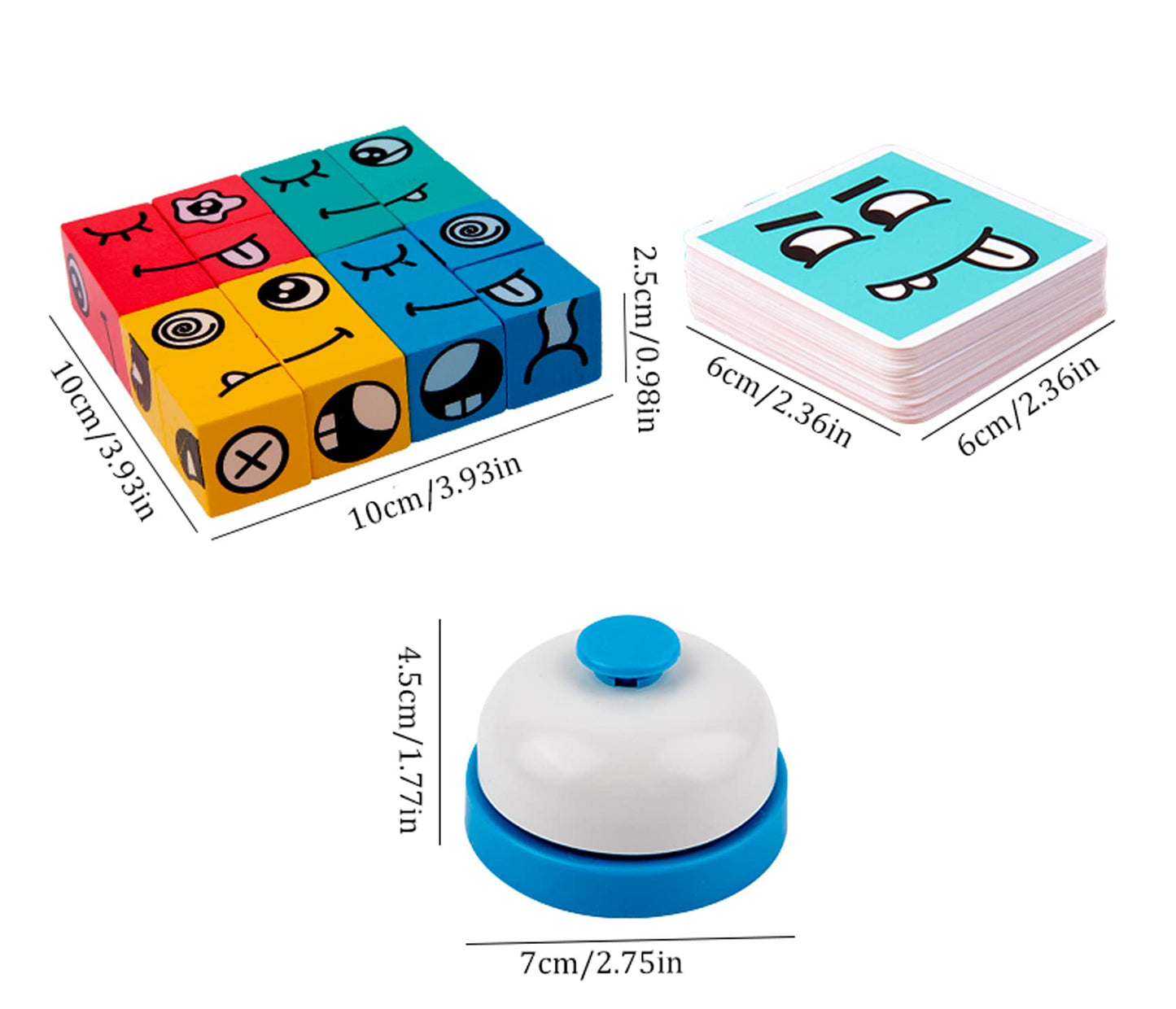 Wooden Face Changing Magic Cube Game