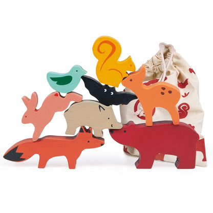 Happy Stacking Safari - 7pc Wooden Stacking Toy
