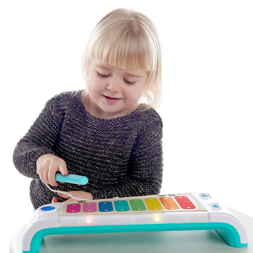 Baby Einstein and Hape Magic Touch Wooden Toy Piano, Montessori Musical Learning Toy for Babies and Toddlers 6mo+