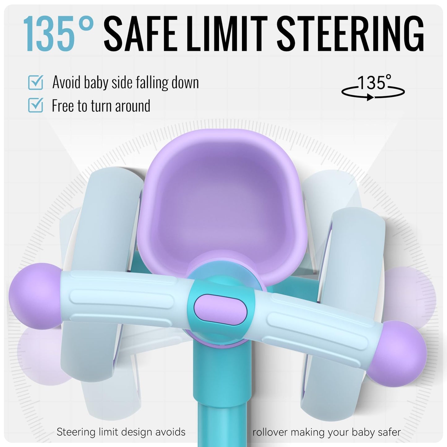 Colorful Lighting Baby Balance Bike Toys