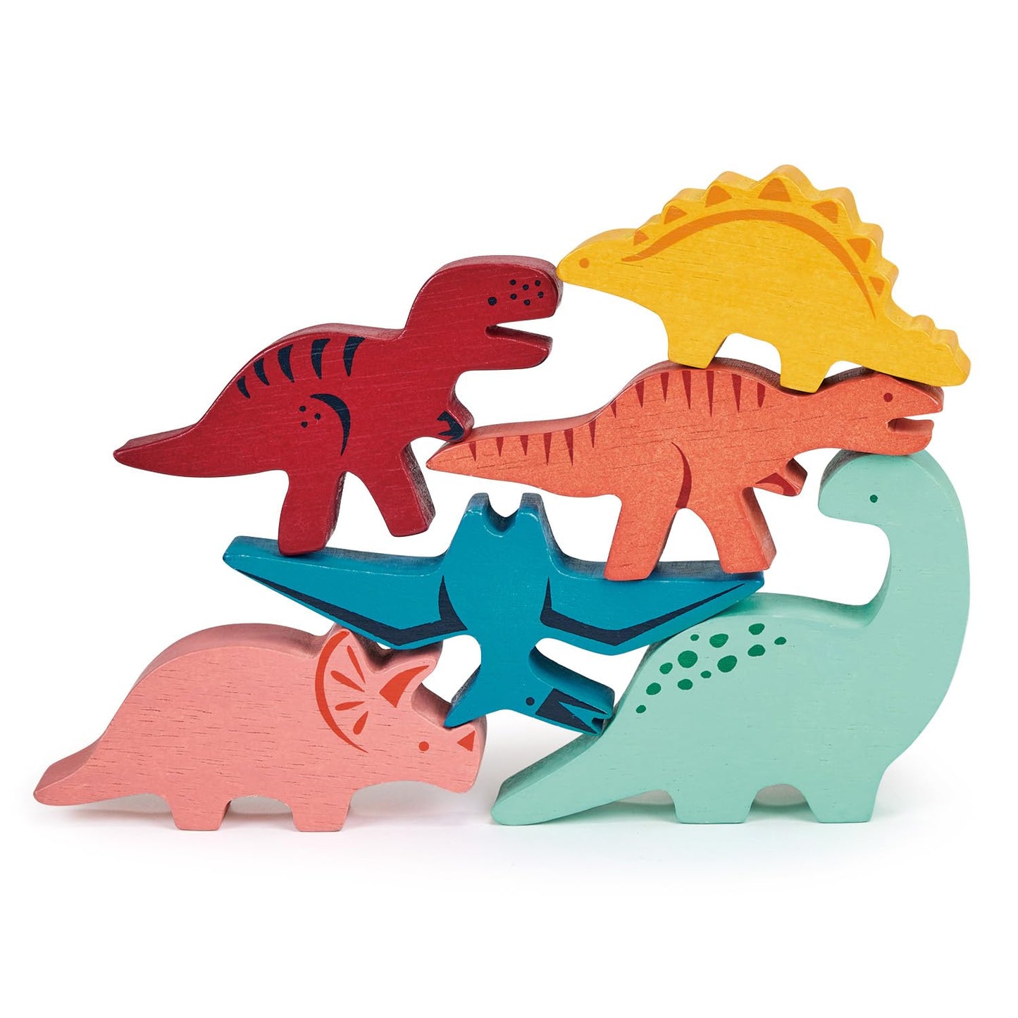 Happy Stacking Safari - 7pc Wooden Stacking Toy