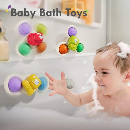 3PCS Pop Suction Cup Spinner Rotatory Toys