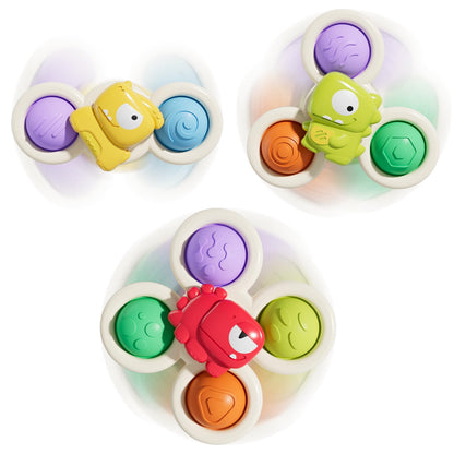 3PCS Pop Suction Cup Spinner Rotatory Toys