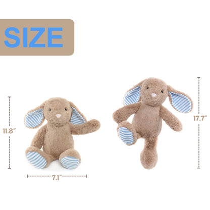 Beige Cream Bunny Rabbit Stuffed Animals Plush Toys for Kids Girls Boys Baby Birthday Bedtime Gift,17.7 inches