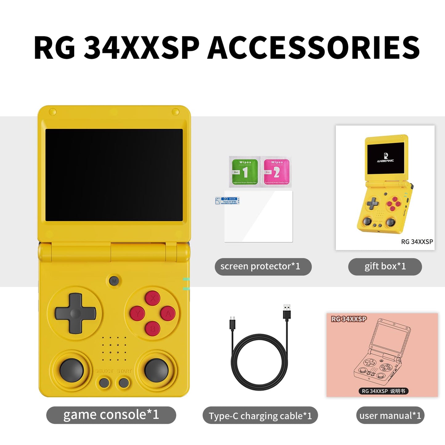 Foldable Retro Handheld Game Console
