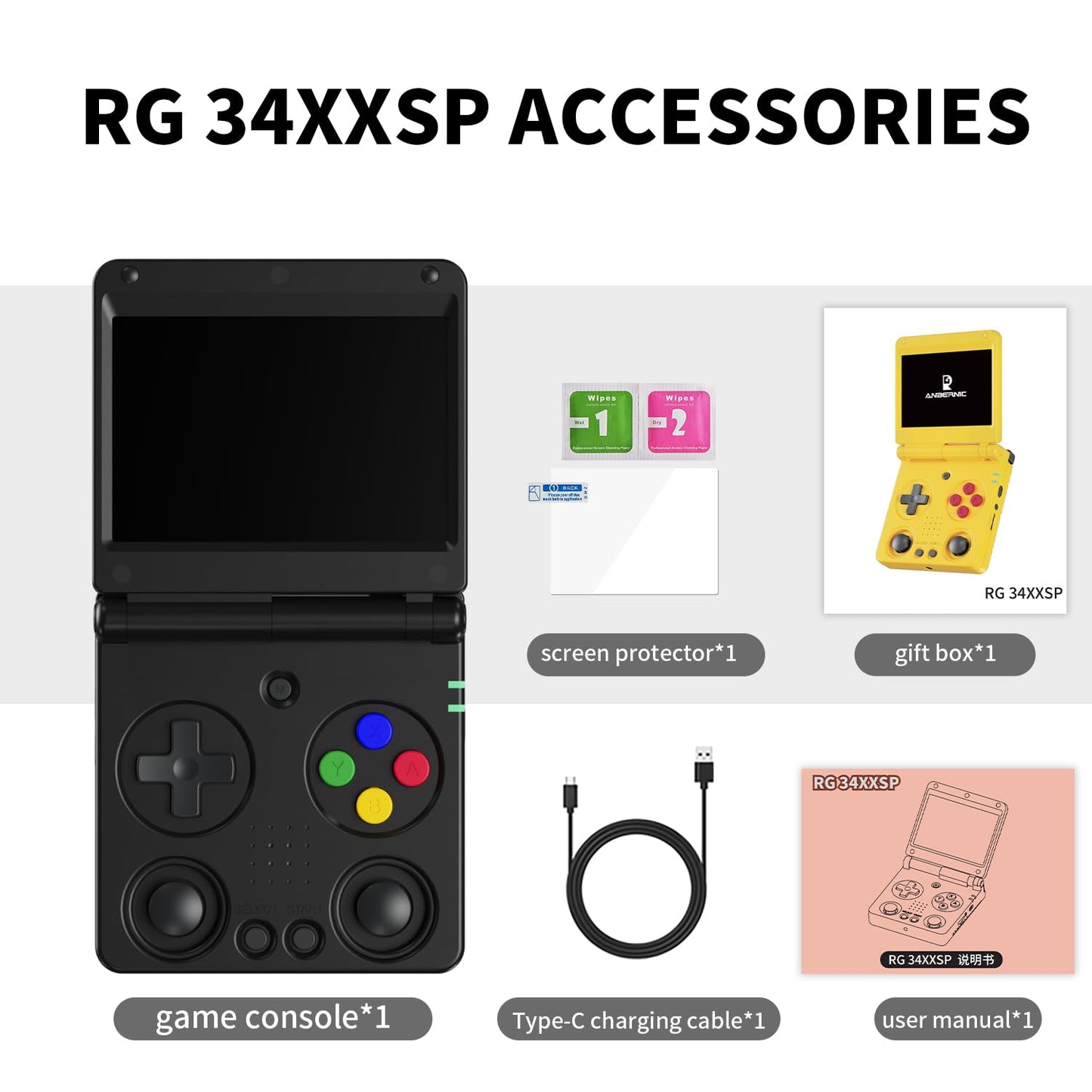 Foldable Retro Handheld Game Console