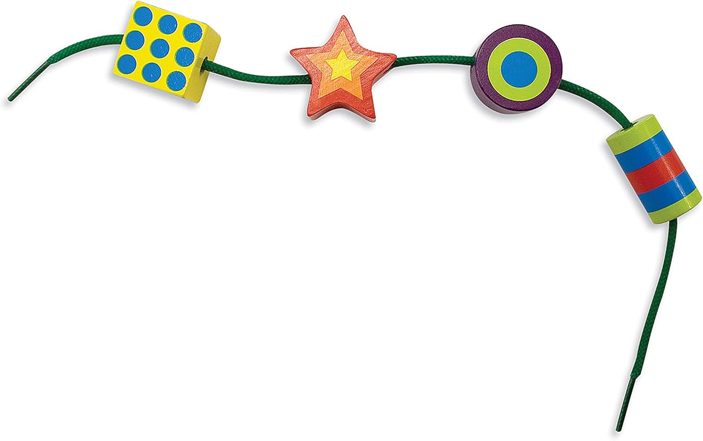 Melissa & Doug Deluxe Wooden Lacing Beads