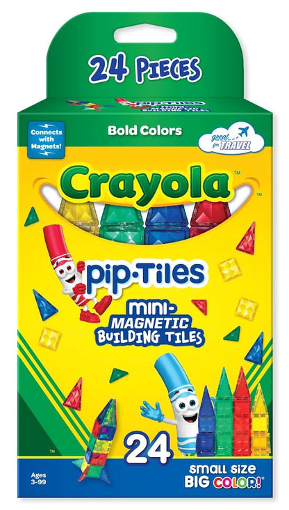 Crayola Mini Magnetic PIP-Tiles, Bold Colors