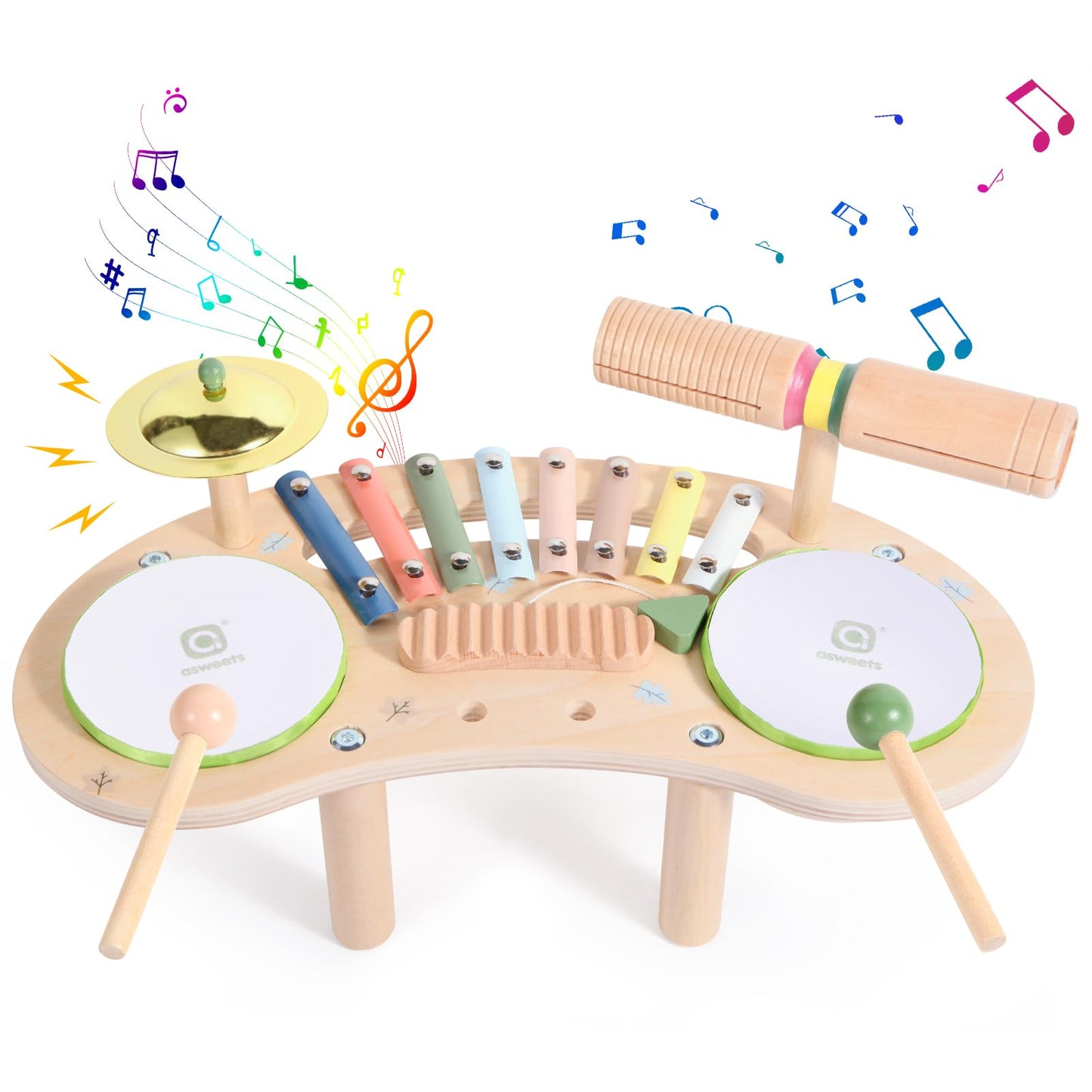 Musical instruments labeled diagram for kids