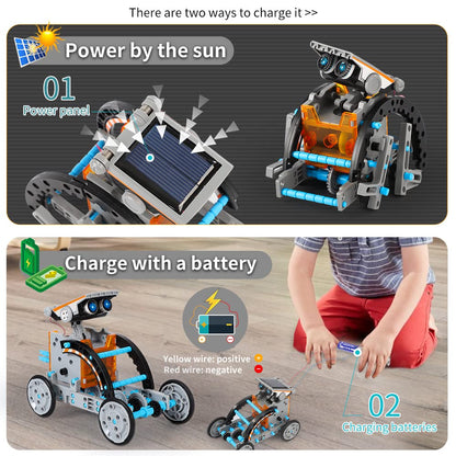 STEM Solar Robot Kit Toys Gifts f