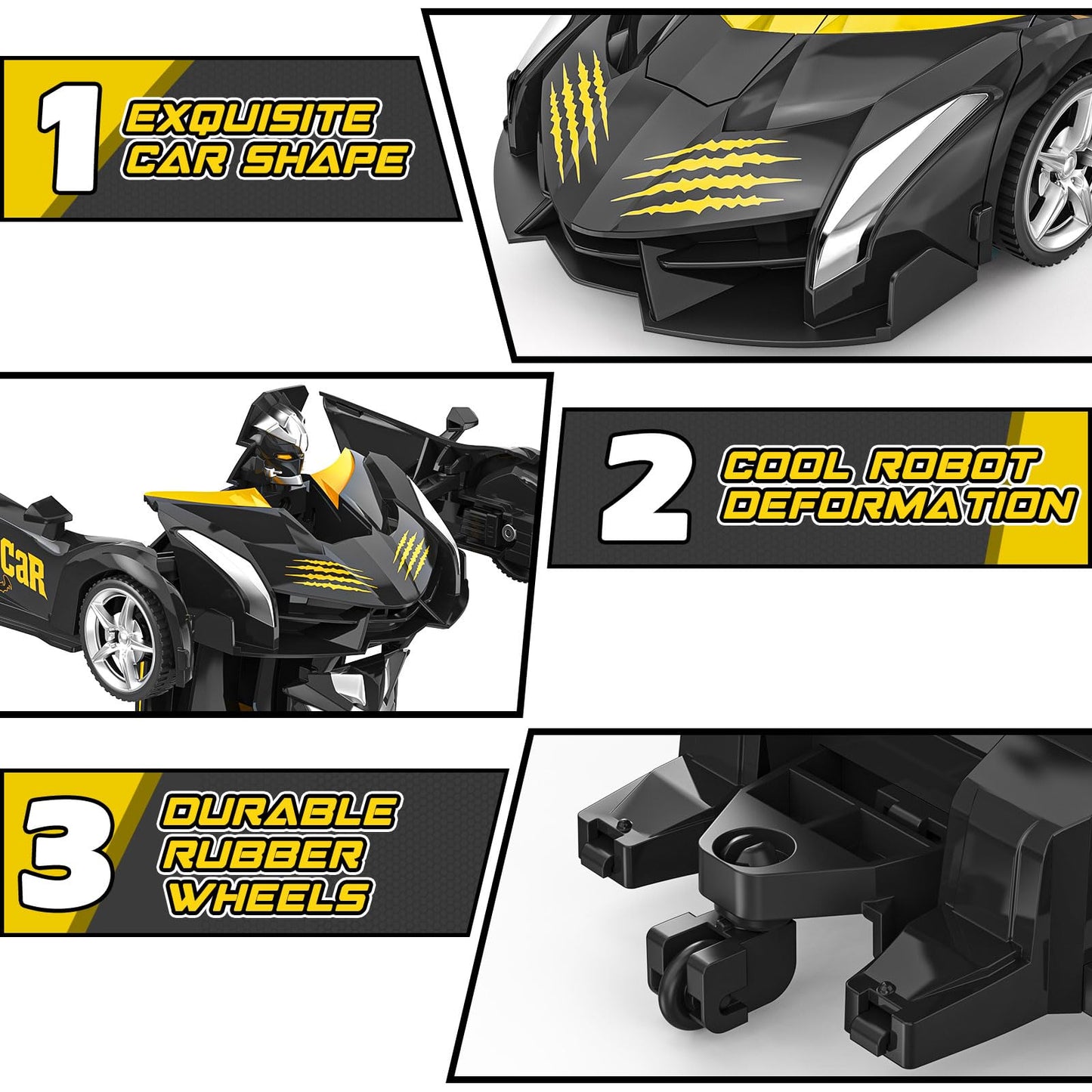 BLUEJAY Transform Rc Cars | Orange and White