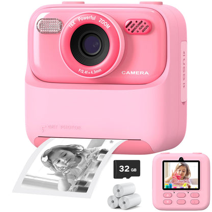 Upgrade Kids Camera Instant Print for Boys and Girls