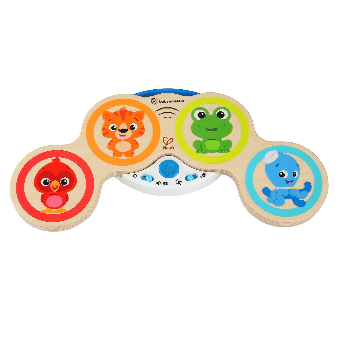 Baby Einstein and Hape Magic Touch Wooden Toy Piano, Montessori Musical Learning Toy for Babies and Toddlers 6mo+