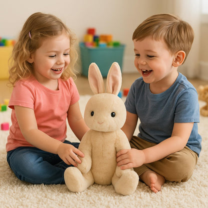 Beige Cream Bunny Rabbit Stuffed Animals Plush Toys for Kids Girls Boys Baby Birthday Bedtime Gift,17.7 inches