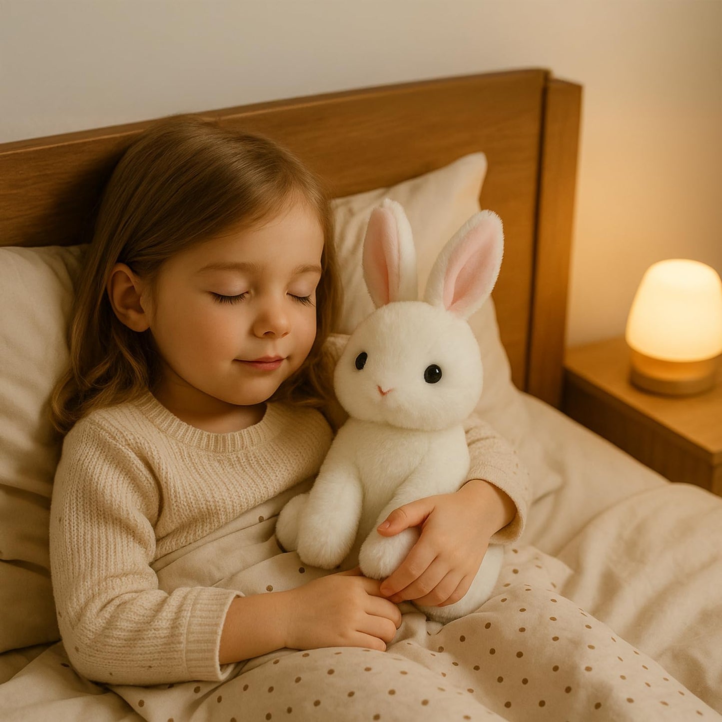 Beige Cream Bunny Rabbit Stuffed Animals Plush Toys for Kids Girls Boys Baby Birthday Bedtime Gift,17.7 inches