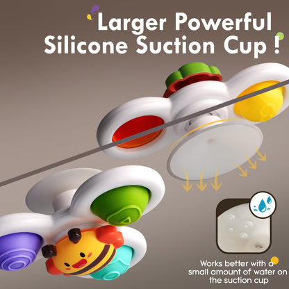 3PCS Pop Suction Cup Spinner Rotatory Toys