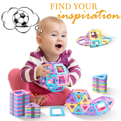 Upgrade Building Blocks Magnetic Tiles Set