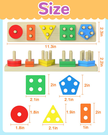 Montessori Toys for 1 2 3 Year Old Boy Girl