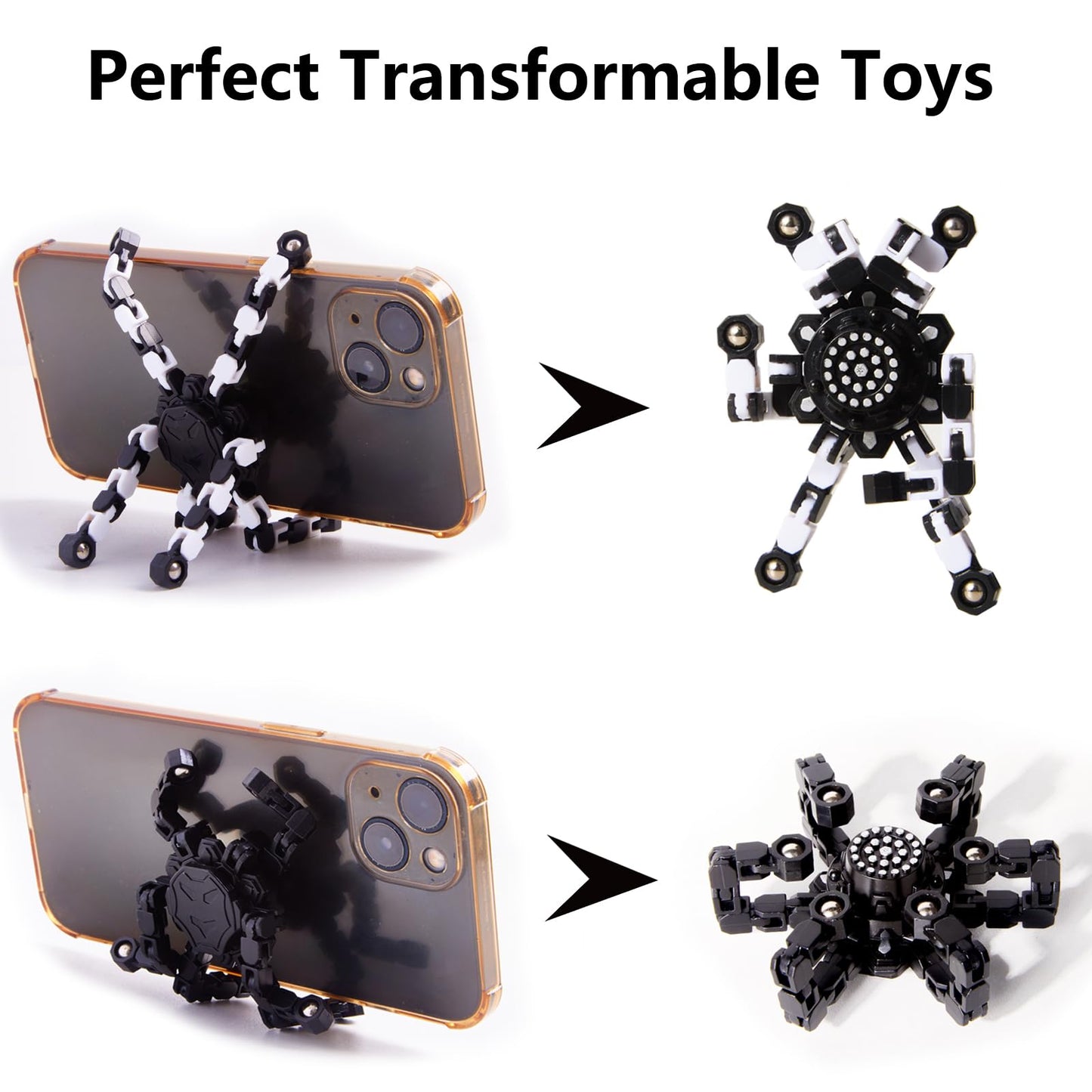 Transformable Fidget Spinners Set