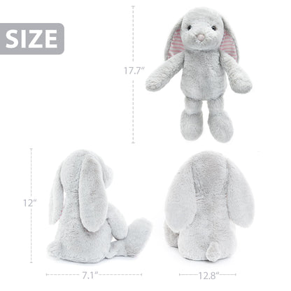 Beige Cream Bunny Rabbit Stuffed Animals Plush Toys for Kids Girls Boys Baby Birthday Bedtime Gift,17.7 inches