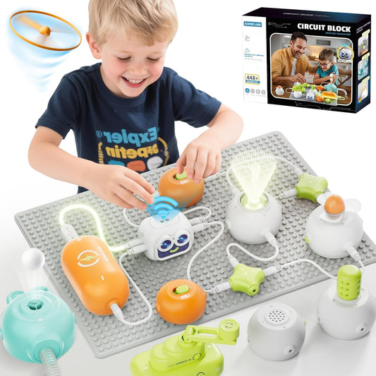 Kids Circuit Kit - 448+ STEM Projects Ages 5-12