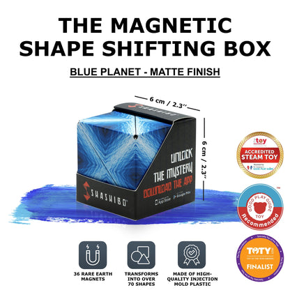 Shashibo Shape Shifting Box - STEM Magnetic Fidget Cube That Transforms Into Over 70 Shapes, Download Fun in Motion Toys Mobile App (Spaced Out)