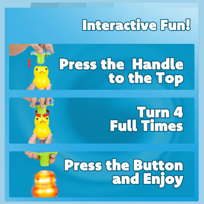 IPIDIPI TOYS Spineez Animal Light Up Spinning Tops – 8 Cute LED Spinners for Kids – Ideal Birthday Party Favors, Goodie Bag Stuffers, School Prizes, Classroom Rewards for Boys & Girls