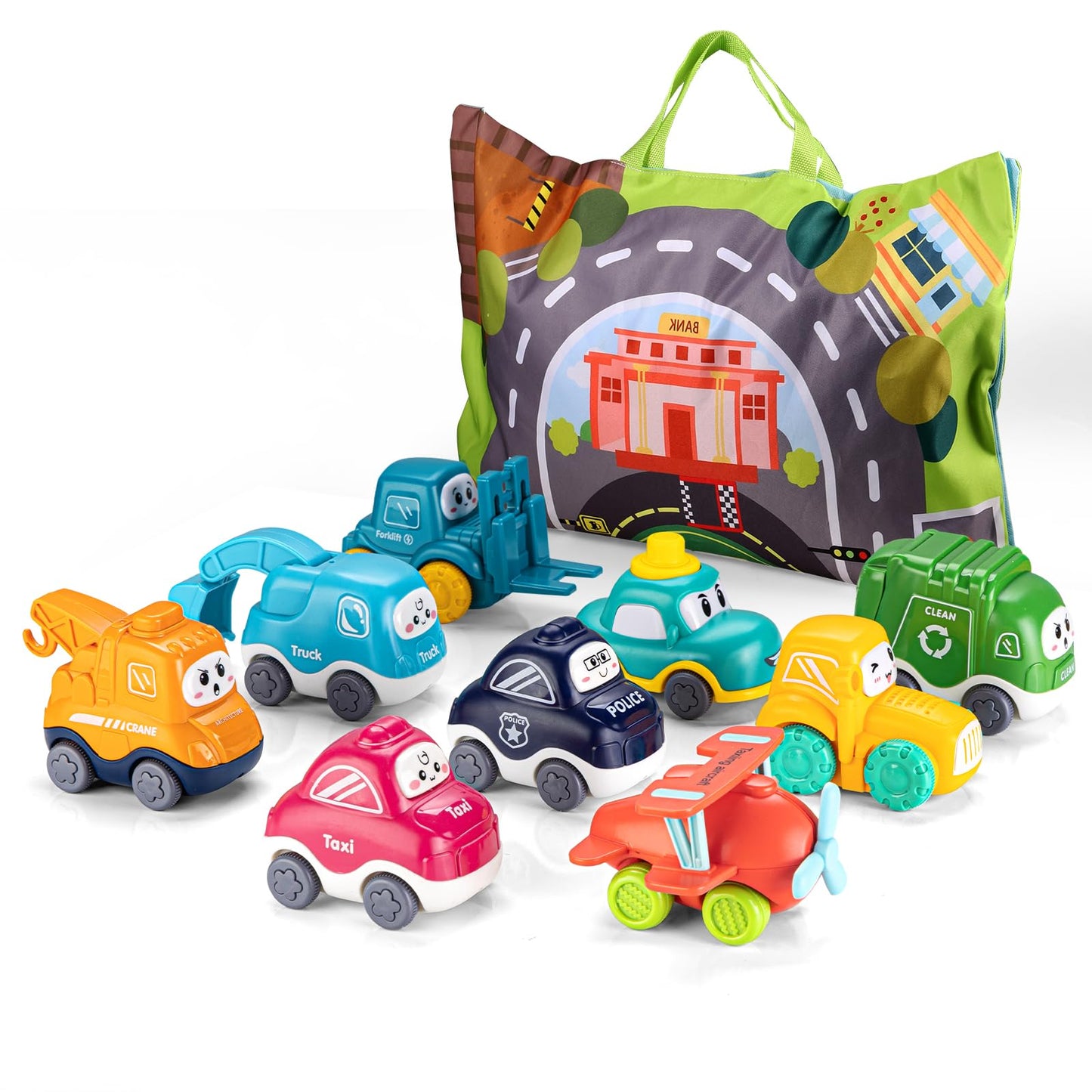 Baby Cranes Car Toys with Playmat