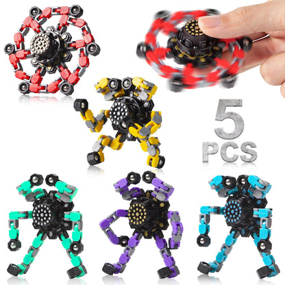 Transformable Fidget Spinners Set