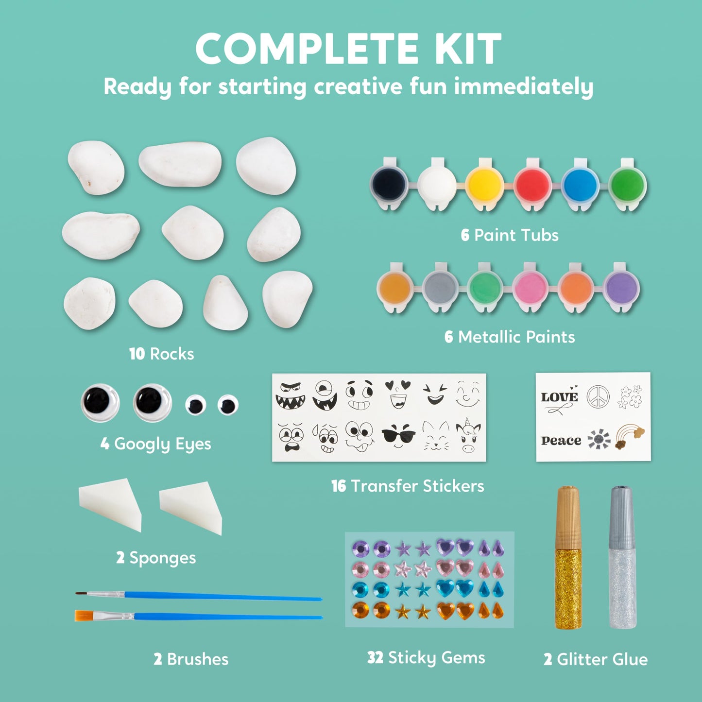 Glow in The Dark Rock Kit