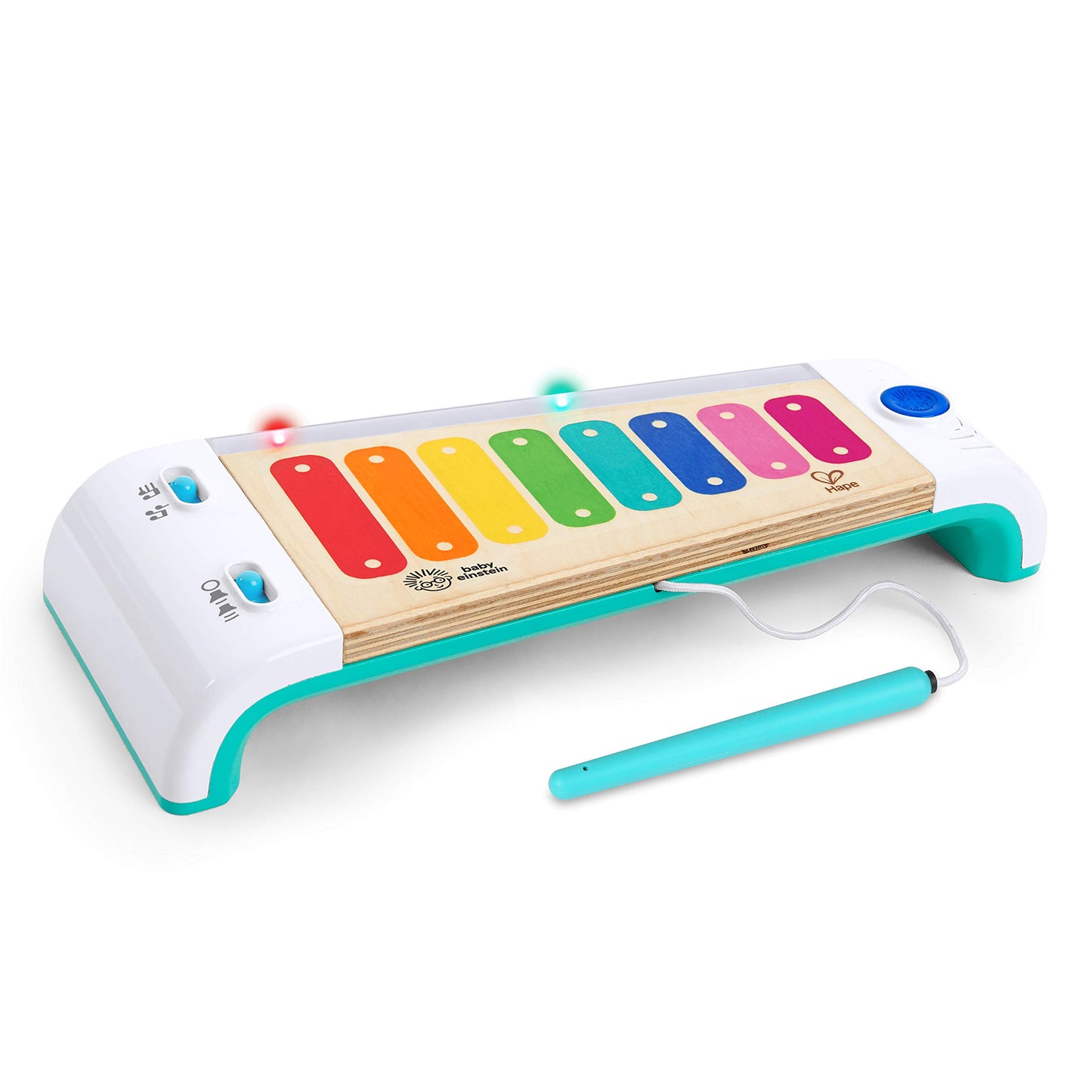 Baby Einstein and Hape Magic Touch Wooden Toy Piano, Montessori Musical Learning Toy for Babies and Toddlers 6mo+